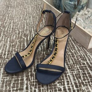Navy blue Lauren by Ralph Lauren T strap pumps. Size 8.5